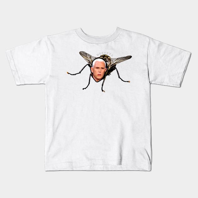 Mike Flies Pence Kids T-Shirt by HERU CAMPING